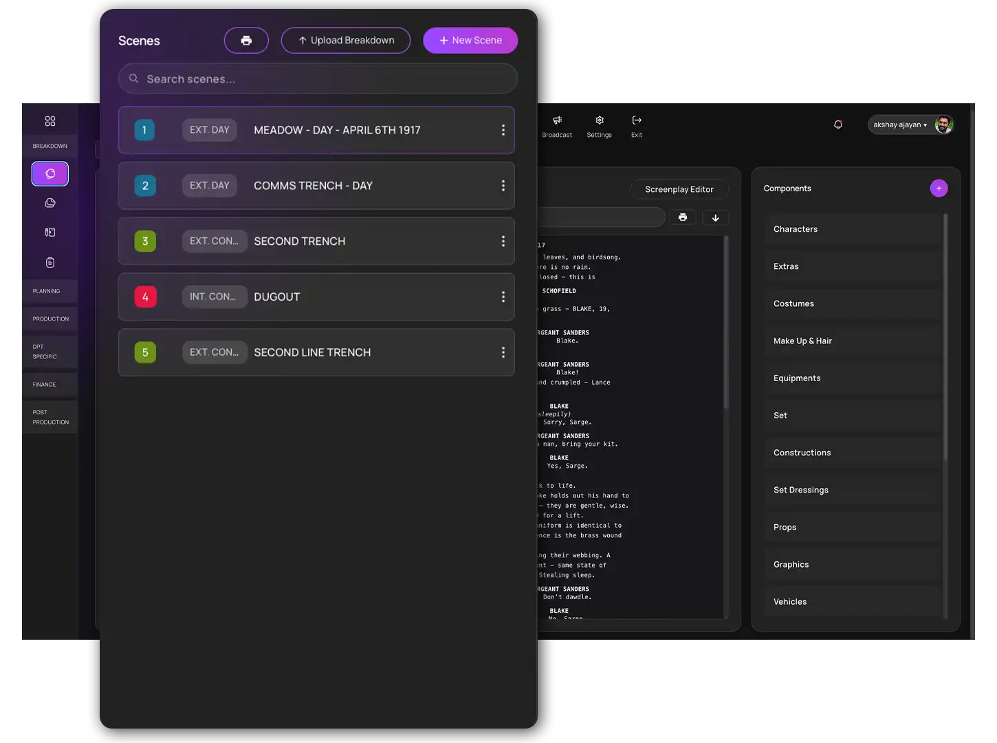 Structured shot execution framework